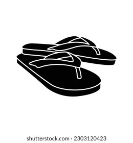 flip flop icon vector design template in white background