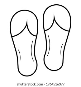 flip flop icon vector illustration photo