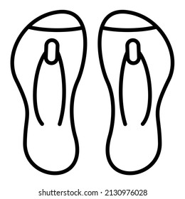 Flip Flop icon vector image. Can also be used for web apps, mobile apps and print media.