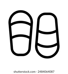 Flip Flop Icon Vector Symbol Design Illustration