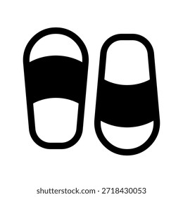 Flip-Flop-Symbol, Vektorsymbol-Entwurfsgrafik