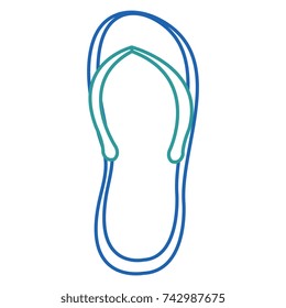 flip flop isolated icon