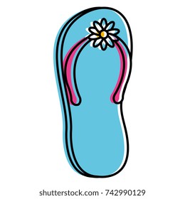 flip flop isolated icon