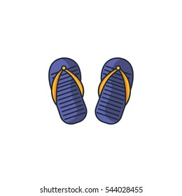 Flip Flop Logo Design Element