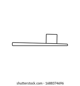 flip flop on white background