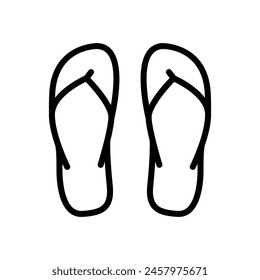 flip flop sandal icon design element