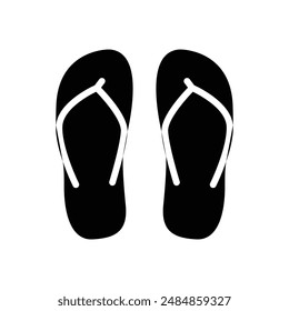 flip flop sandal icon solid style