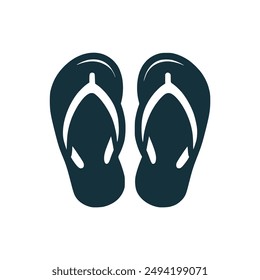 flip flop sandal vector illustration template design