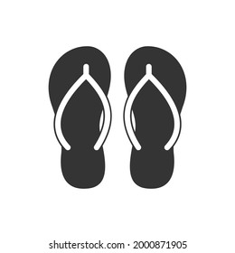 Flip-Flop-Sandals-Symbol Design Grafikvorlage isoliert