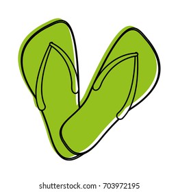 flip flop sandals icon image 