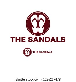 Flip flop sandals logo, travel