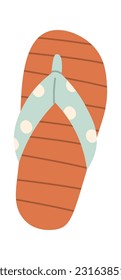 Ilustración vectorial de sandalias Flip Flop