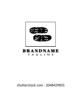 Flip-Flop-Schuh-Logo-Design-Vorlage moderne Vektorgrafik