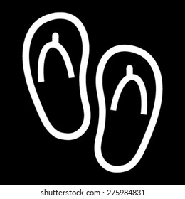 Flip Flop Shoe Vector Icon