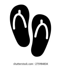 Flip Flop Shoe Vector Icon