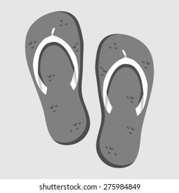 Flip Flop Shoe Vector Icon