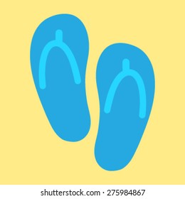Flip Flop Shoe Vector Icon