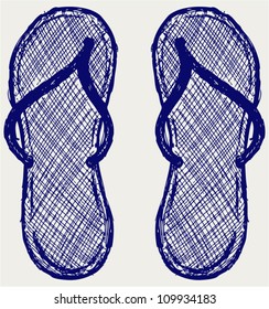 Flip flop. Sketch