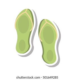 flip flop spa equipment isolated icon vector illustration design
