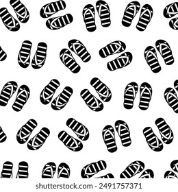 Flip flop summer pattern with eps format file.