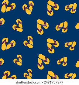 Flip flop summer pattern with eps format file.