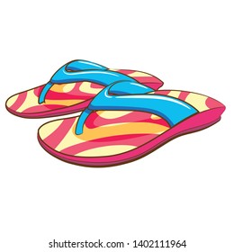 flip flop vector graphic clipart