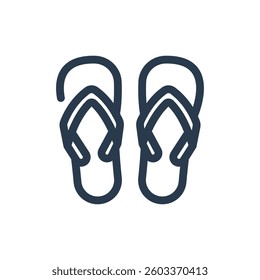 Flip Flop Vector Icon for Songkran