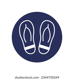 flip flop Vector icon which can easily modify or edit

