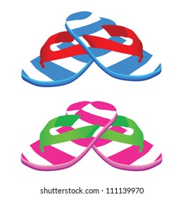 flip flop vector illustration