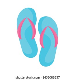 flip flops accessory isolated icon