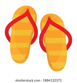 flip flops accessory isolated icon vector illustration design