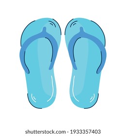 flip flops accessory isolated icon