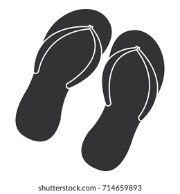 flip flops beach icon