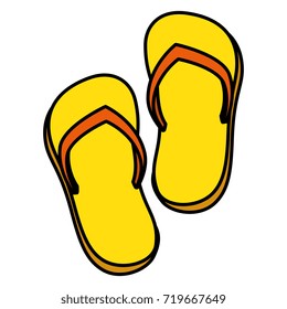 flip flops beach icon