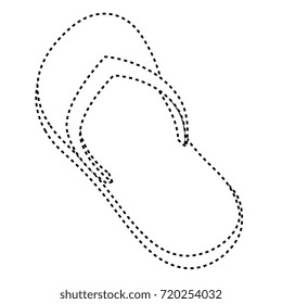 flip flops beach icon