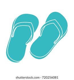 flip flops beach icon