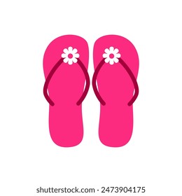 Flip flops cartoon, digital art illustration