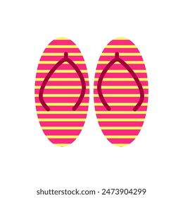 Flip flops cartoon, digital art illustration