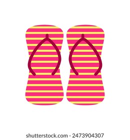 Flip flops cartoon, digital art illustration