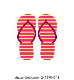 Flip flops cartoon, digital art illustration