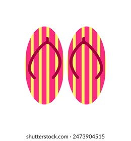 Flip flops cartoon, digital art illustration