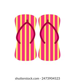 Flip flops cartoon, digital art illustration