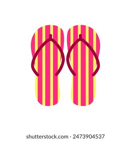 Flip flops cartoon, digital art illustration