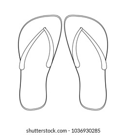 Flip flops cartoons