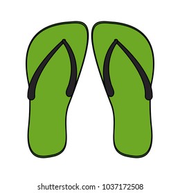 Flip flops cartoons