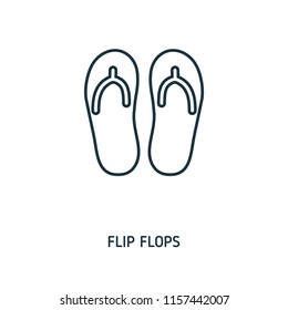 Flip Flops creative icon. Simple element illustration. Flip Flops concept symbol design from beach icon collection. Can be used for web, mobile and print. web design, apps, software, print