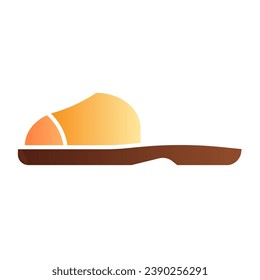 Flip flops flat icon. Summer shoes color icons in trendy flat style. Beach footwear gradient style design, designed for web and app. Eps 10