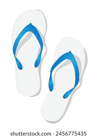  flip flops Flat vector illustration