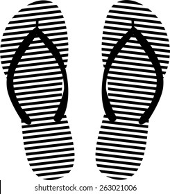 Flip flops icon