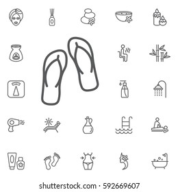 Flip Flops Icon. Beauty Set Of Icons